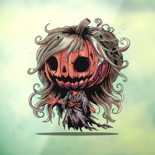 Vinilos Para Cristales Halloween Pumpkin Ghoul (Hoja 3)
