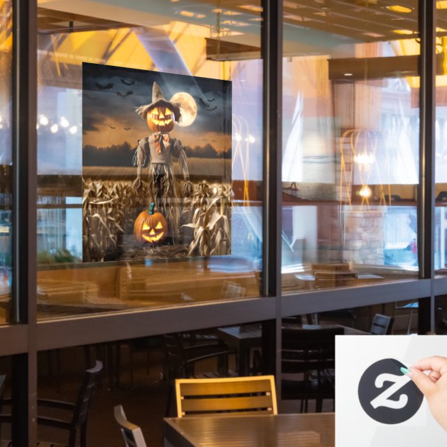 Vinilos Para Cristales Halloween Scarecrow (ventana del restaurante)