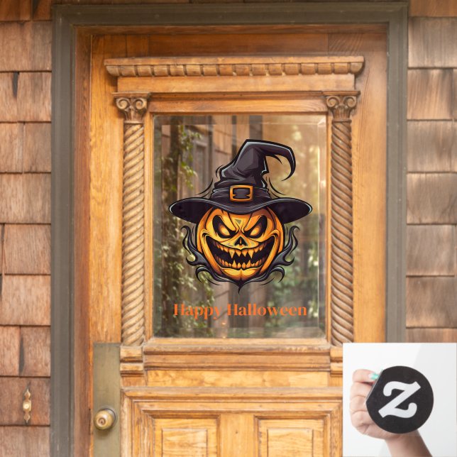 Vinilos Para Cristales Halloween Scary Pumpkin Window Cling (Puerta de casa)
