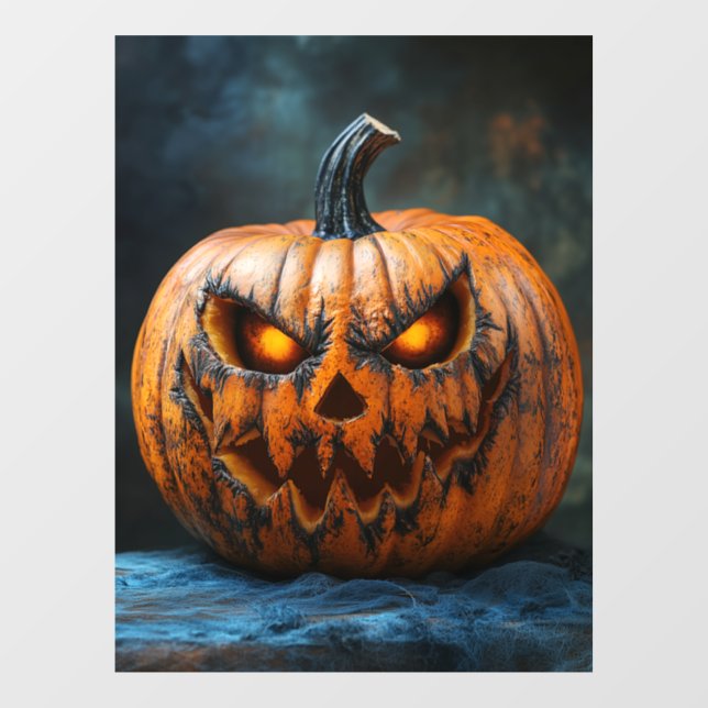 Vinilos Para Cristales Halloween Scary Pumpkin Window Cling (Hoja)