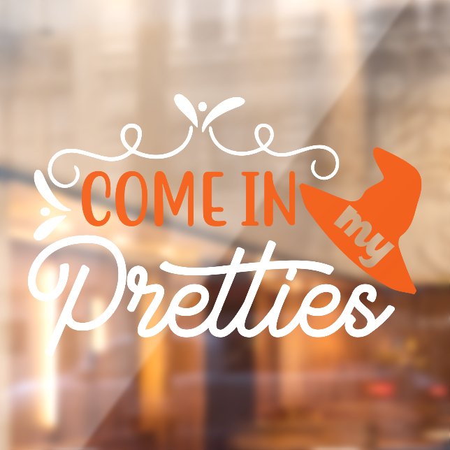 Vinilos Para Cristales Halloween Venid Mis Preciosas Brujas (Hoja 2)