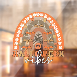 Vinilos Para Cristales Halloween Vibes Boho Rainbow Fall Spooki