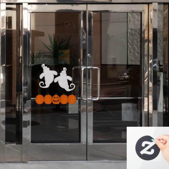 Vinilos Para Cristales Halloween Y Calabaza (Puerta de oficina)