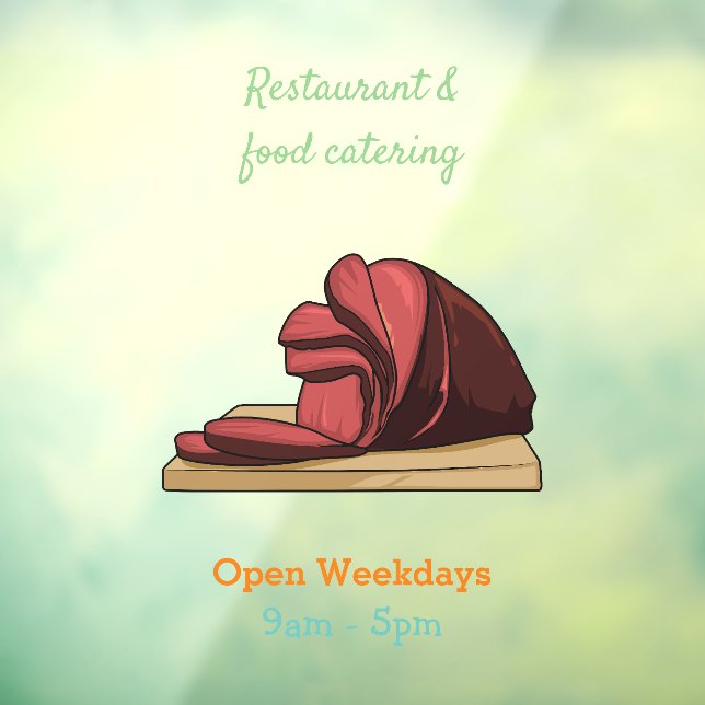 Vinilos Para Cristales Ham personalizado ilustracion (Hoja 3)