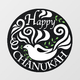 Vinilos Para Cristales Hanukkah Dove Love Window Cling