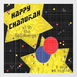 Vinilos Para Cristales Hanukkah Game On Window Cling