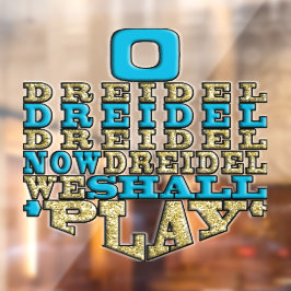 Vinilos Para Cristales Hanukkah O Dreidel Vamos A Jugar A La Ventana