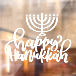 Vinilos Para Cristales Happy Hanukkah Holiday Window Decal