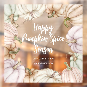 Vinilos Para Cristales Happy Pumpkin Spice