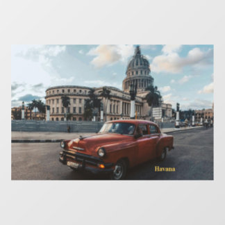 Vinilos Para Cristales Havana Cuba Coche Clásico Antiguo