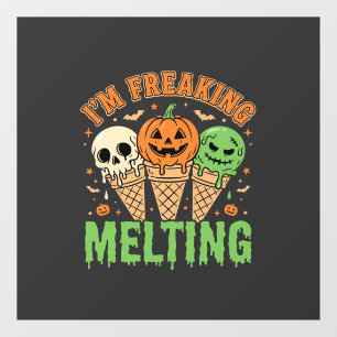 Vinilos Para Cristales Helado Derritiéndose en Halloween