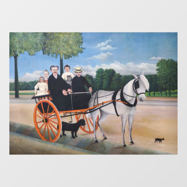 Vinilos Para Cristales Henri Rousseau - La Carriole du pere Junier (Hoja)