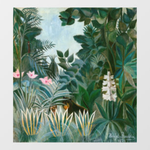 Vinilos Para Cristales Henri Rousseau - La jungla ecuatorial