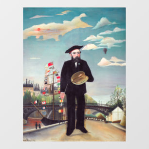 Vinilos Para Cristales Henri Rousseau - Paisaje Retrato Mío