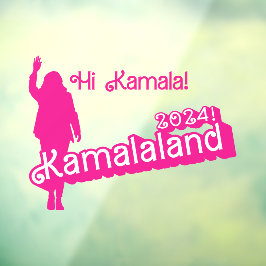 Vinilos Para Cristales "Hi Kamala" - Decal de pared (lema B)