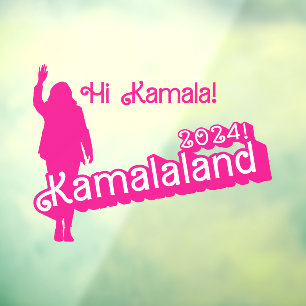 Vinilos Para Cristales "Hi Kamala" - Decal de pared (lema B)