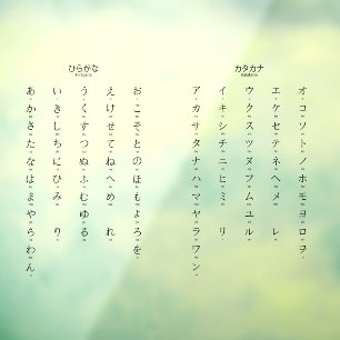 Vinilos Para Cristales Hiragana Katakana aprende a descifrar personajes j