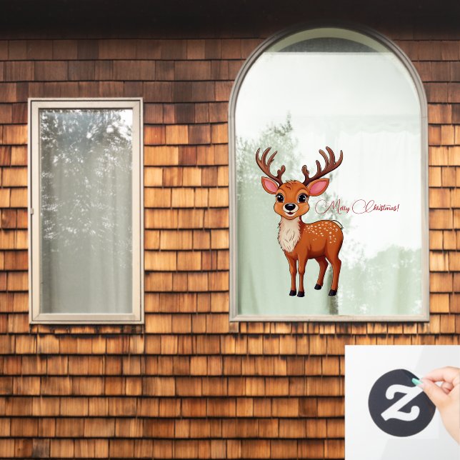 Vinilos Para Cristales ¡Ho-Ho-Ho! Es un reno (Ventana de inicio)