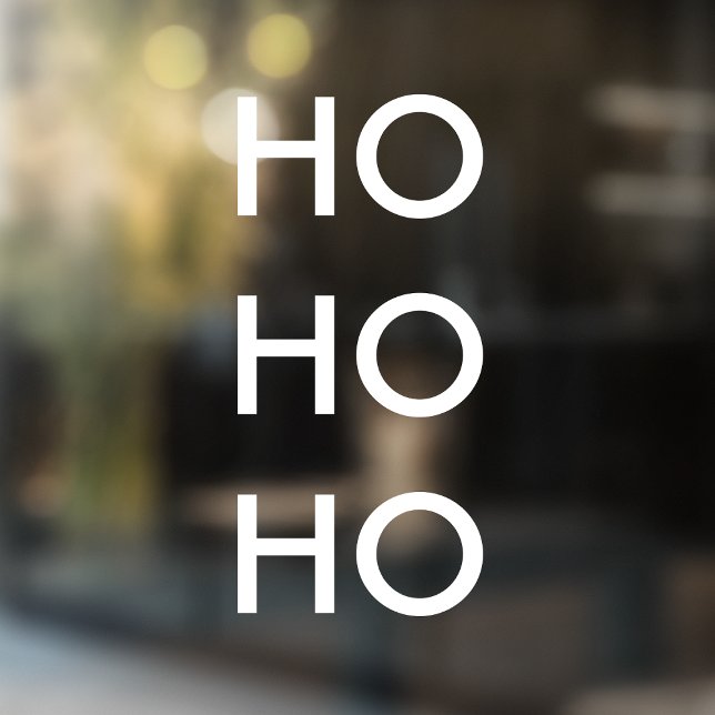 Vinilos Para Cristales Ho Ho Ho | Navidades blancos simples y limpios Min (Subido por el creador)