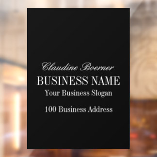 Vinilos Para Cristales Hogar de negocios sobre los recuadros de la ventan