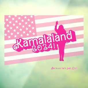 Vinilos Para Cristales "Hola Kamala" - Decal de pared (lema A)