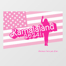Vinilos Para Cristales "Hola Kamala" - Decal de pared (lema A)