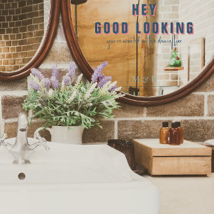 Vinilos Para Cristales Hola. Monograma Boda