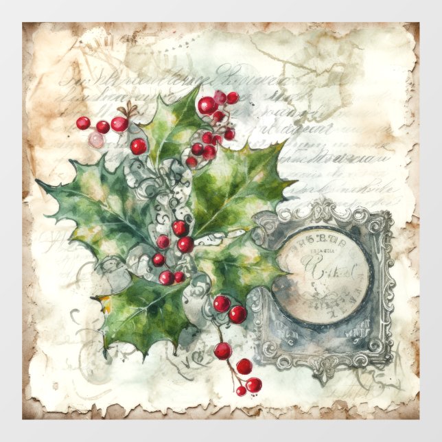 Vinilos Para Cristales Holly Shabby Window Cling (Hoja)