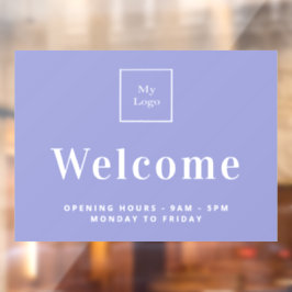 Vinilos Para Cristales Horario de apertura del logotipo de la empresa Vio