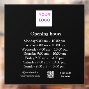 Vinilos Para Cristales Horarios de apertura horas día negocio tienda hote