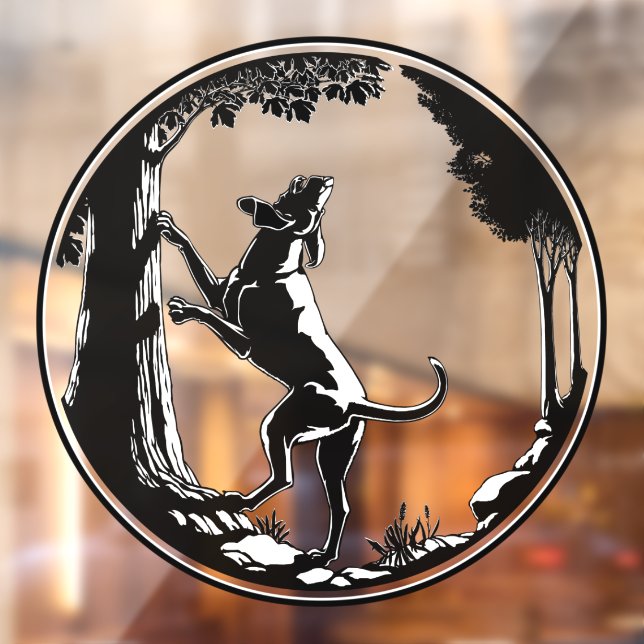 Vinilos Para Cristales Hound Dog Decal Cacería De Perros Caza Ventana Art (Hoja 2)