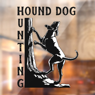 Vinilos Para Cristales Hound Dog Decal Personalizado Hound Dog Art Cling