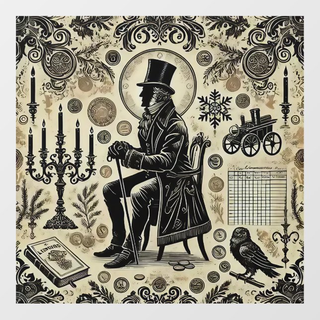 Vinilos Para Cristales ¡Humbug! (Hoja)