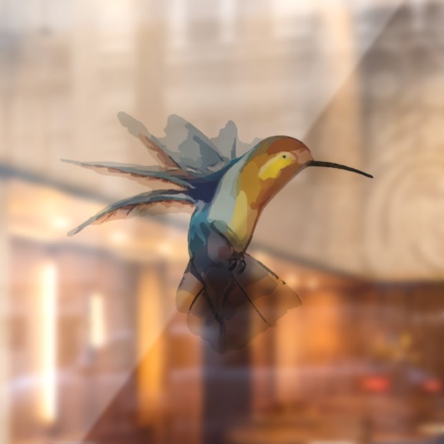 VINILOS PARA CRISTALES HUMMINGBIRD BIRD CLING DE VENTANILLA DE CRISTAL RO (Hoja 2)