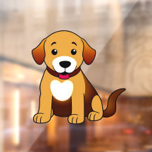 Hund Braun, sitzend -