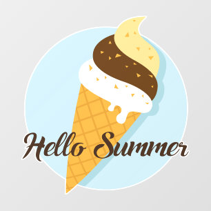 Vinilos Para Cristales Ice Cream Hello
