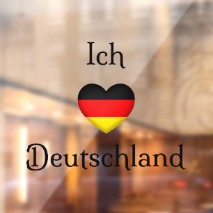 Vinilos Para Cristales "Ich Liebe Deutschland" I Heart Germany 