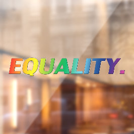 Vinilos Para Cristales Igualdad colores arcoiris orgullo gay lgbtq lgbt
