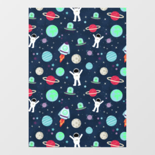 Vinilos Para Cristales Ilustracion de patrón de espacio