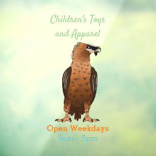 Vinilos Para Cristales Ilustracion de personalizado de buitre con barba