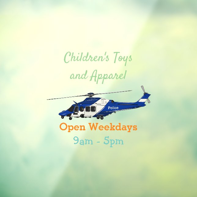 Vinilos Para Cristales Ilustracion de personalizado de helicópteros de la (Hoja 3)