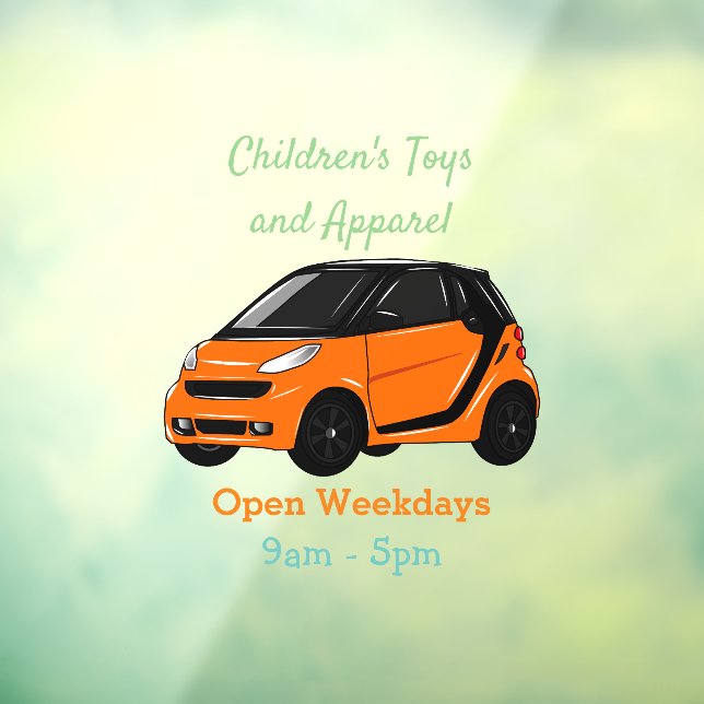 Vinilos Para Cristales Ilustracion de personalizado de micro coches (Hoja 3)