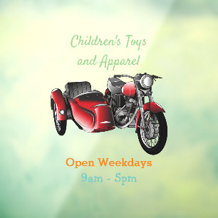 Vinilos Para Cristales Ilustracion de personalizado de motocicletas Sidec