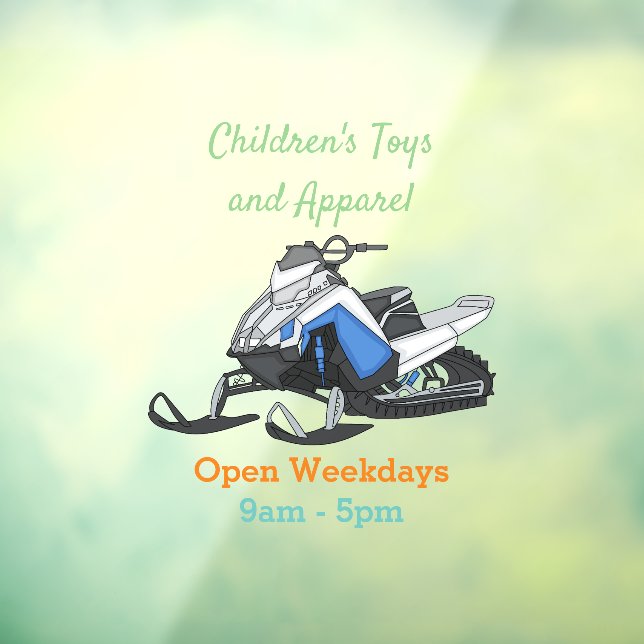 Vinilos Para Cristales Ilustracion de personalizado para motos de nieve (Hoja 3)