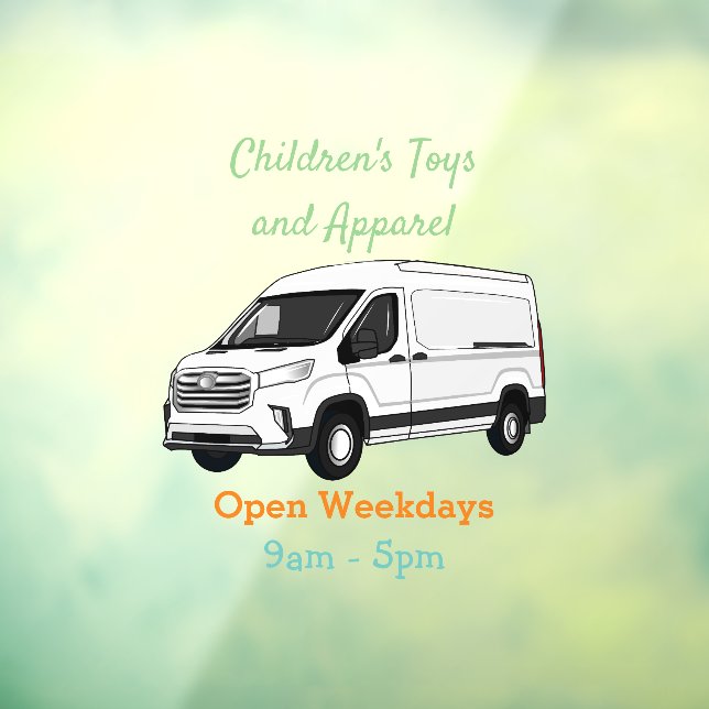 Vinilos Para Cristales Ilustracion del personalizado de la camioneta de e (Hoja 3)