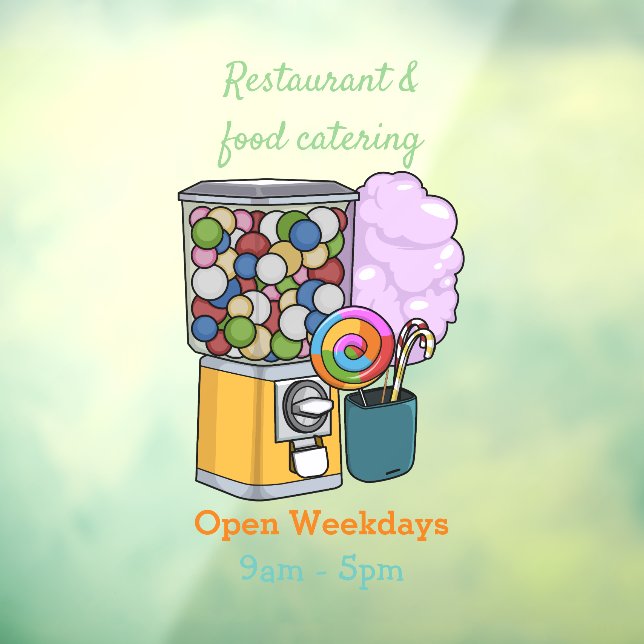 Vinilos Para Cristales Ilustracion personalizado Candy (Hoja 3)