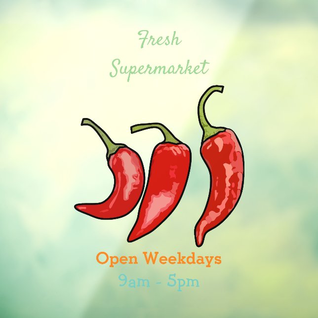 Vinilos Para Cristales Ilustracion personalizado Chili (Hoja 3)