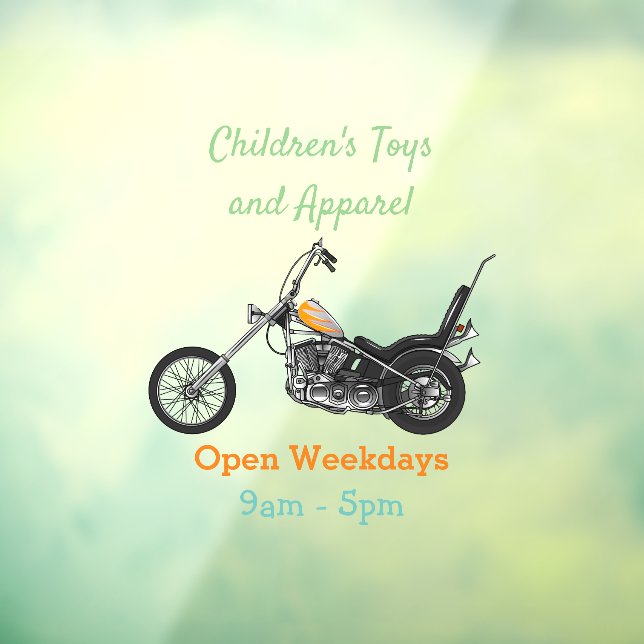 Vinilos Para Cristales Ilustracion personalizado Chopper Motorcycle 1950 (Hoja 3)