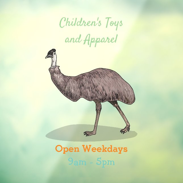 Vinilos Para Cristales Ilustracion personalizado de aves de la Uem (Hoja 3)