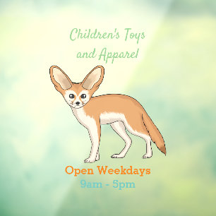 Vinilos Para Cristales Ilustracion personalizado de Fennec fox